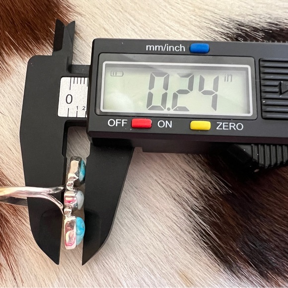 ❤️Bluebird & Paloma Turquoise Navajo Style Artisan 925 Southwestern Ring Sz 8.75 - Picture 16 of 16